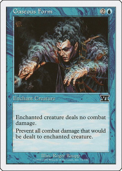 Gaseous Form - Classic Sixth Edition Magic: The Gathering trading card