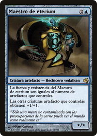 Master of Etherium (Spanish) - "Maestro de eterium" - Magic Encyclopedia 2011 (Salvat) (PS11) #43 - Rare Magic: The Gathering Trading Card