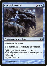 Mind Control (Spanish) - "Control mental" - Magic Encyclopedia 2011 (Salvat) (PS11) #45 - Uncommon Magic: The Gathering Trading Card