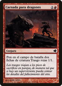 Dragon Fodder (Spanish) - "Carnada para dragones" - Magic Encyclopedia 2011 (Salvat) (PS11) #98 - Common Magic: The Gathering Trading Card