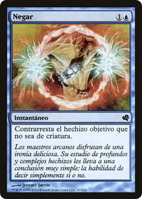 Negate (Spanish) - "Negar" - Magic Encyclopedia 2011 (Salvat) (PS11) #47 - Common Magic: The Gathering Trading Card