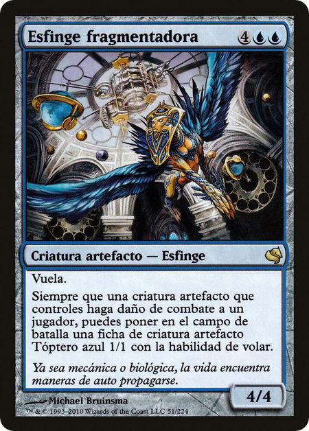 Sharding Sphinx (Spanish) - "Esfinge fragmentadora" - Magic Encyclopedia 2011 (Salvat) Magic: The Gathering trading card
