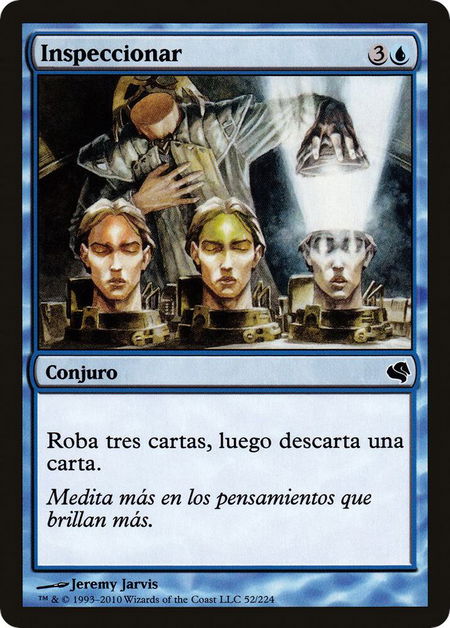 Sift (Spanish) - "Inspeccionar" trading card from Magic Encyclopedia 2011 (Salvat) Sift (Spanish) - "Inspeccionar" - Magic Encyclopedia 2011 (Salvat) Magic: The Gathering trading card