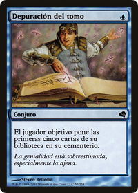 Tome Scour (Spanish) - "Depuracion del tomo" - Magic Encyclopedia 2011 (Salvat) (PS11) #57 - Common Magic: The Gathering Trading Card