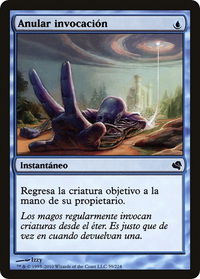 Unsummon (Spanish) - "Anular invocacion" - Magic Encyclopedia 2011 (Salvat) (PS11) #59 - Common Magic: The Gathering Trading Card