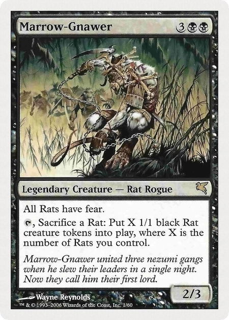 Marrow-Gnawer trading card from Magic Encyclopedia 2005 (Salvat/Hachette) Marrow-Gnawer - Magic Encyclopedia 2005 (Salvat/Hachette) Magic: The Gathering trading card