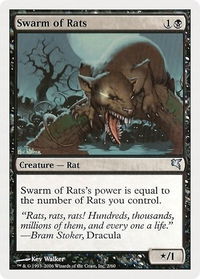 Swarm of Rats (2) - Magic Encyclopedia 2005 (Salvat/Hachette) (PSAL) #2 - Uncommon Magic: The Gathering Trading Card