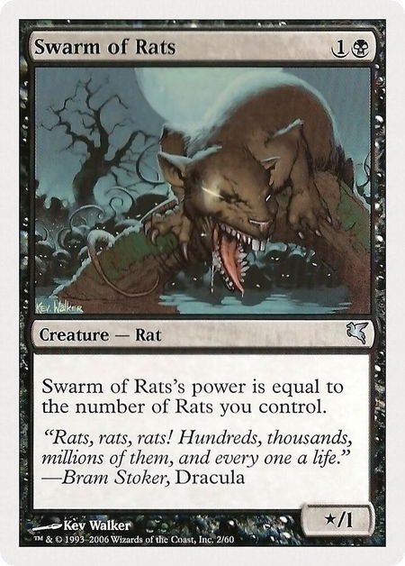 Swarm of Rats (2) - Magic Encyclopedia 2005 (Salvat/Hachette) Magic: The Gathering trading card