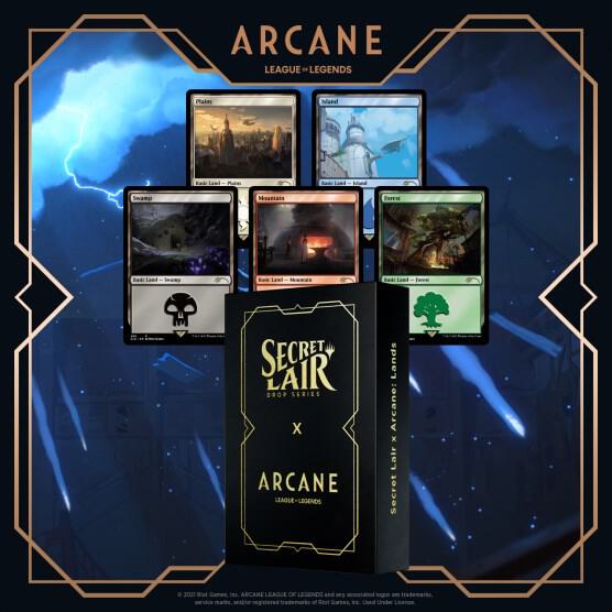 Secret Lair Drop: Secret Lair x Arcane: Lands - Non-Foil Edition - Secret Lair Drop Series Magic: The Gathering trading card