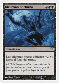 Nocturnal Raid (Spanish) - "Incursion nocturna" - Magic Encyclopedia 2005 (Salvat/Hachette) (PSAL) #A3 - Uncommon Magic: The Gathering Trading Card