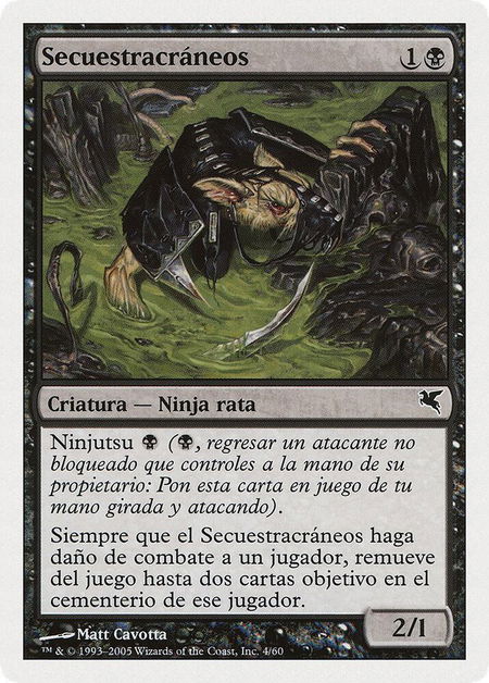 Skullsnatcher (Spanish) - "Secuestracraneos" (A4) - Magic Encyclopedia 2005 (Salvat/Hachette) Magic: The Gathering trading card