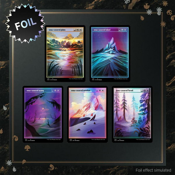 Secret Lair Drop: PixelSnowLands.jpg - Traditional Foil Edition trading card from Secret Lair Drop Series Secret Lair Drop: PixelSnowLands.jpg - Traditional Foil Edition - Secret Lair Drop Series Magic: The Gathering trading card