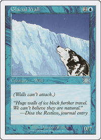 Glacial Wall - Classic Sixth Edition (6ED) #72 - Uncommon Magic: The Gathering Trading Card