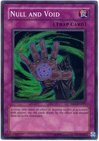 Null and Void trading card from Dark Revelation Volume 3 Null and Void - Dark Revelation Volume 3 YuGiOh trading card