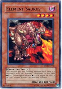 Element Saurus trading card from Dark Revelation Volume 3 Element Saurus - Dark Revelation Volume 3 YuGiOh trading card