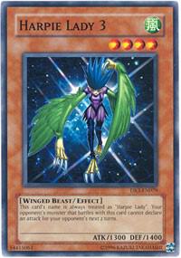 Harpie Lady 3 trading card from Dark Revelation Volume 3 Harpie Lady 3 - Dark Revelation Volume 3 YuGiOh trading card