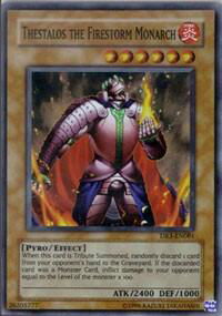 Thestalos the Firestorm Monarch - Dark Revelation Volume 3 (DR3) #DR3-EN081 - Super Rare YuGiOh Trading Card
