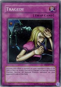 Tragedy trading card from Dark Revelation Volume 3 Tragedy - Dark Revelation Volume 3 YuGiOh trading card