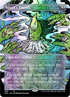 Krark's Thumb trading card from Secret Lair Drop Series Krark's Thumb - Secret Lair Drop Series Magic: The Gathering trading card
