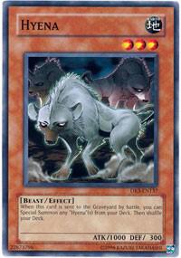 Hyena trading card from Dark Revelation Volume 3 Hyena - Dark Revelation Volume 3 YuGiOh trading card