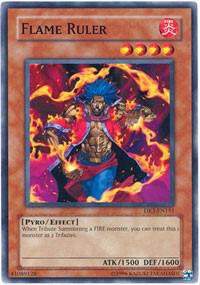 Flame Ruler trading card from Dark Revelation Volume 3 Flame Ruler - Dark Revelation Volume 3 YuGiOh trading card