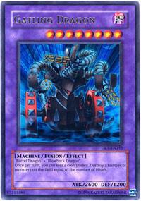Gatling Dragon trading card from Dark Revelation Volume 3 Gatling Dragon - Dark Revelation Volume 3 YuGiOh trading card