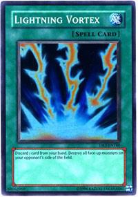 Lightning Vortex trading card from Dark Revelation Volume 3 Lightning Vortex - Dark Revelation Volume 3 YuGiOh trading card