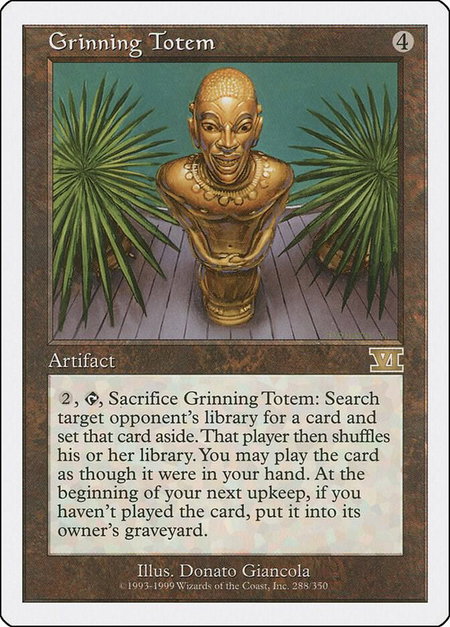 Grinning Totem - Classic Sixth Edition Magic: The Gathering trading card