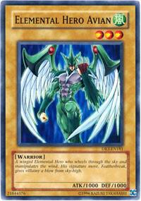 Elemental Hero Avian trading card from Dark Revelation Volume 3 Elemental Hero Avian - Dark Revelation Volume 3 YuGiOh trading card