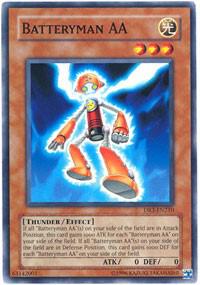 Batteryman AA trading card from Dark Revelation Volume 3 Batteryman AA - Dark Revelation Volume 3 YuGiOh trading card