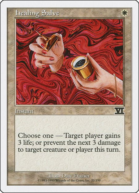 Healing Salve - Classic Sixth Edition Magic: The Gathering trading card