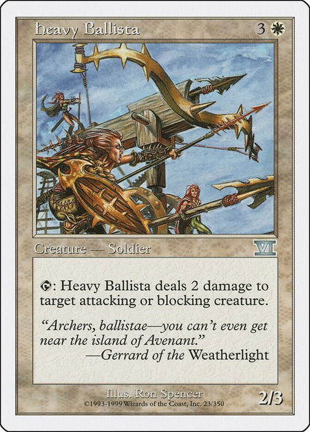 Heavy Ballista - Classic Sixth Edition Magic: The Gathering trading card