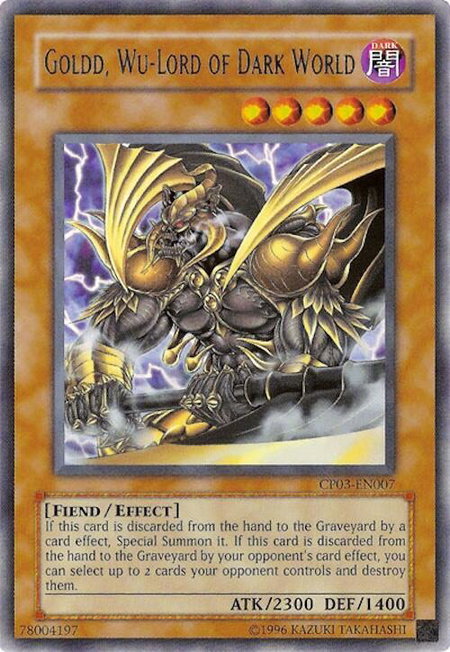 Goldd, Wu-Lord of Dark World - Champion Pack 3 YuGiOh trading card