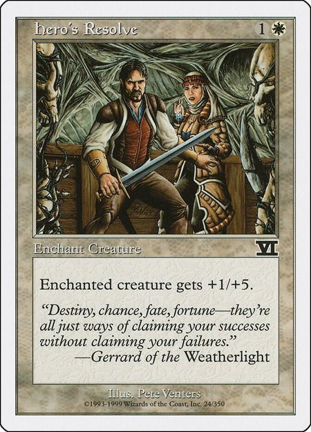 Hero's Resolve - Classic Sixth Edition Magic: The Gathering trading card