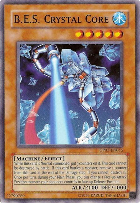 B.E.S. Crystal Core - Champion Pack 3 YuGiOh trading card