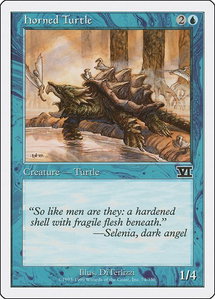 Horned Turtle - Classic Sixth Edition (6ED) #74 - Common Magic: The Gathering Trading Card