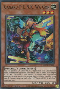 Gagaku-P.U.N.K. Wa Gon - The Grand Creators (GRCR) #GRCR-EN002 - Super Rare YuGiOh Trading Card
