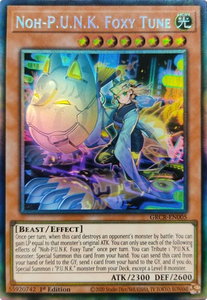 Noh-P.U.N.K. Foxy Tune (CR) - The Grand Creators (GRCR) #GRCR-EN005 - Collector's Rare YuGiOh Trading Card