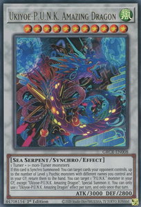 Ukiyoe-P.U.N.K. Amazing Dragon - The Grand Creators (GRCR) #GRCR-EN008 - Ultra Rare YuGiOh Trading Card