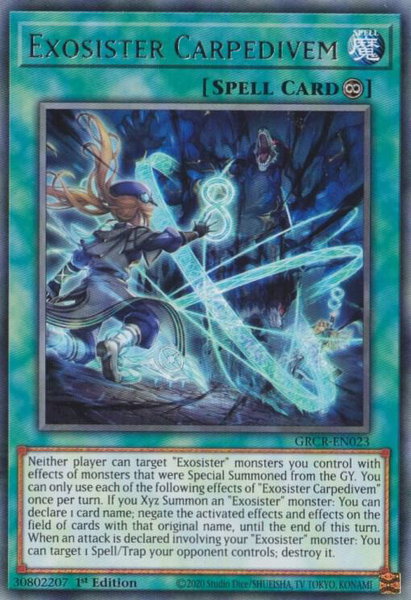 Exosister Carpedivem trading card from The Grand Creators Exosister Carpedivem - The Grand Creators YuGiOh trading card