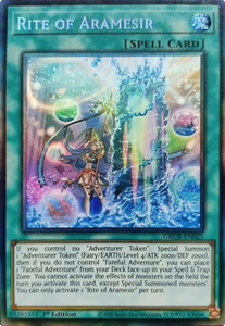 Rite of Aramesir (CR) - The Grand Creators (GRCR) #GRCR-EN025 - Collector's Rare YuGiOh Trading Card