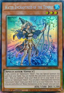 Water Enchantress of the Temple (CR) - The Grand Creators (GRCR) #GRCR-EN026 - Collector's Rare YuGiOh Trading Card