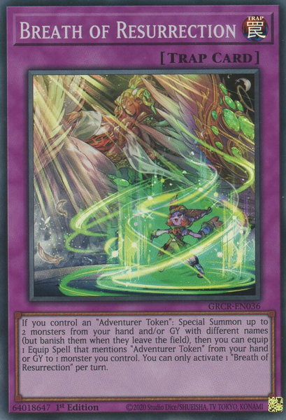 Breath of Resurrection trading card from The Grand Creators Breath of Resurrection - The Grand Creators YuGiOh trading card