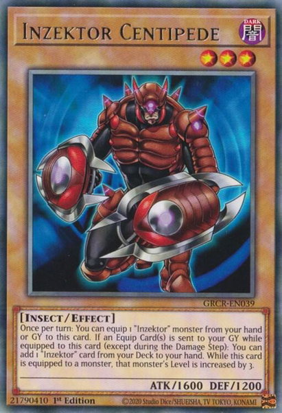 Inzektor Centipede - The Grand Creators YuGiOh trading card