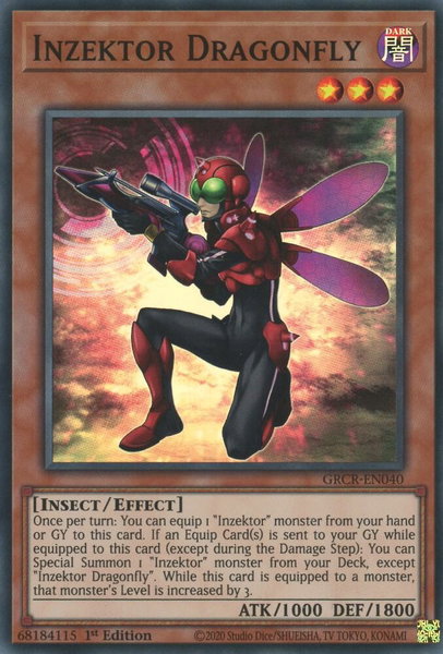 Inzektor Dragonfly - The Grand Creators YuGiOh trading card