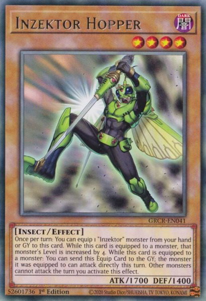 Inzektor Hopper - The Grand Creators YuGiOh trading card