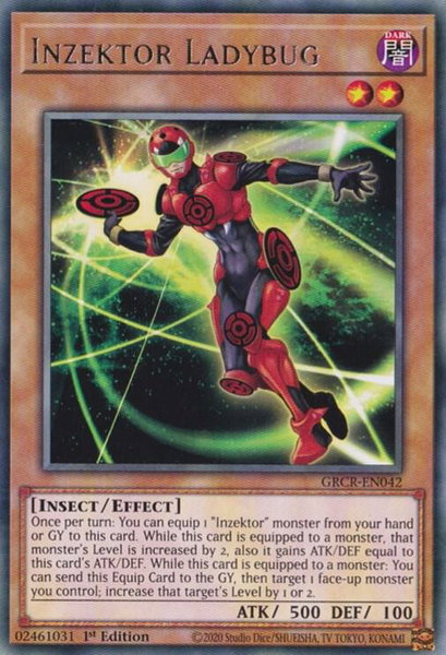 Inzektor Ladybug - The Grand Creators YuGiOh trading card