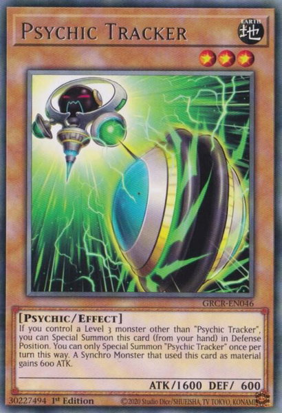 Psychic Tracker trading card from The Grand Creators Psychic Tracker - The Grand Creators YuGiOh trading card