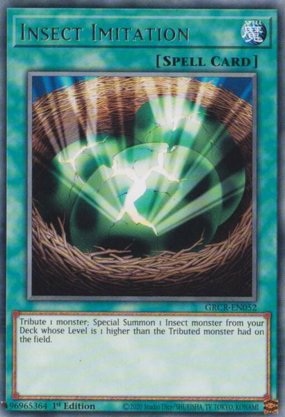 Insect Imitation trading card from The Grand Creators Insect Imitation - The Grand Creators YuGiOh trading card