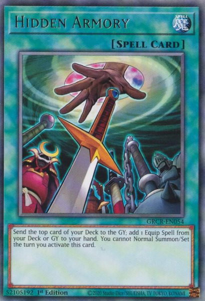 Hidden Armory trading card from The Grand Creators Hidden Armory - The Grand Creators YuGiOh trading card